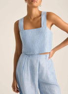 Vitamin A Tallows Crop Top in Summer Stripe