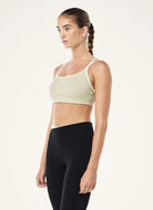 P.E Nation Terrace Sports Bra in Biscuit Side View