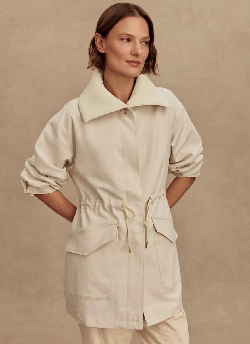 Varley Beckton Utility Jacket in Birch Front View