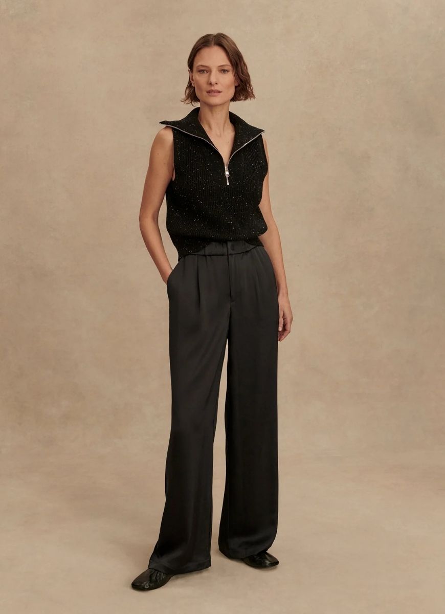 Varley Bryden 2.0 Wide Leg Pant 29.5” in Black