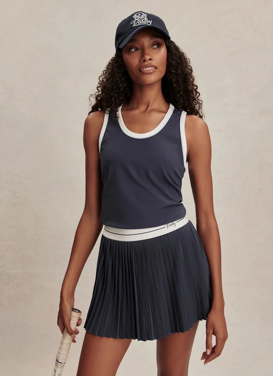 Varley Clemency High Rise Skort 13.5” in Blue Nights Front View