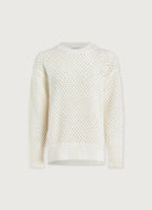 Varley Grady Boucle Knit Sweater in Coconut Milk Product Shot View