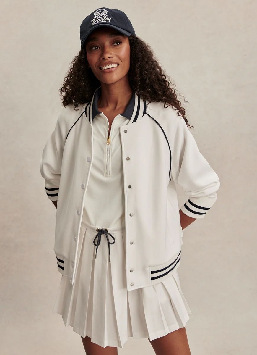 Varley Jepson Club Jacket in White