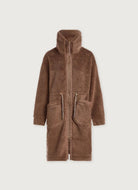 Varley Logan Sherpa Coat in Ash Taupe Product Shot View