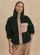 Varley Lowell Sherpa Jacket in Pine Grove