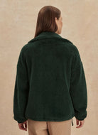 Varley Lowell Sherpa Jacket in Pine Grove Back View