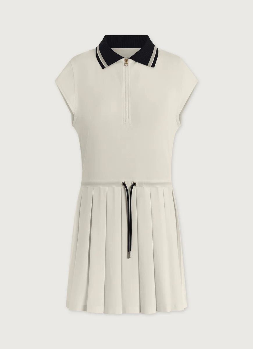 Varley Nico Court Tennis Dress in White Product Shot View
