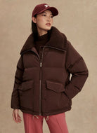 Varley The Roseville Down Jacket in Coffee Bean