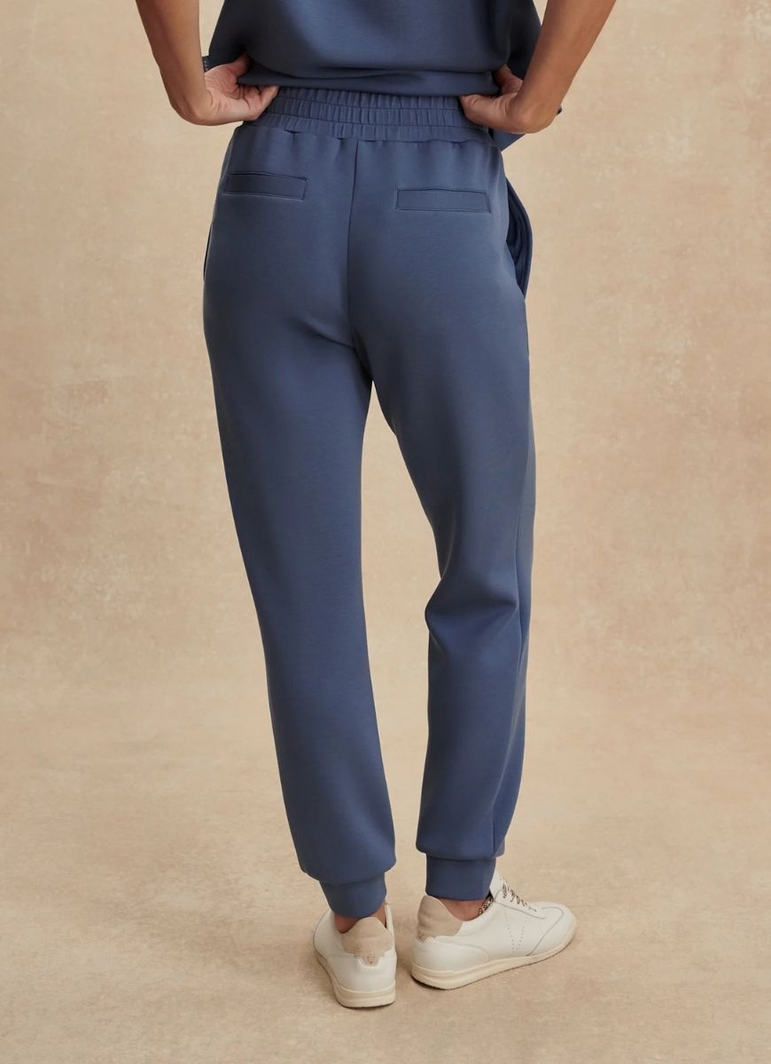 Varley The Slim Cuff Pant 27.5” in Bijou Blue Back View