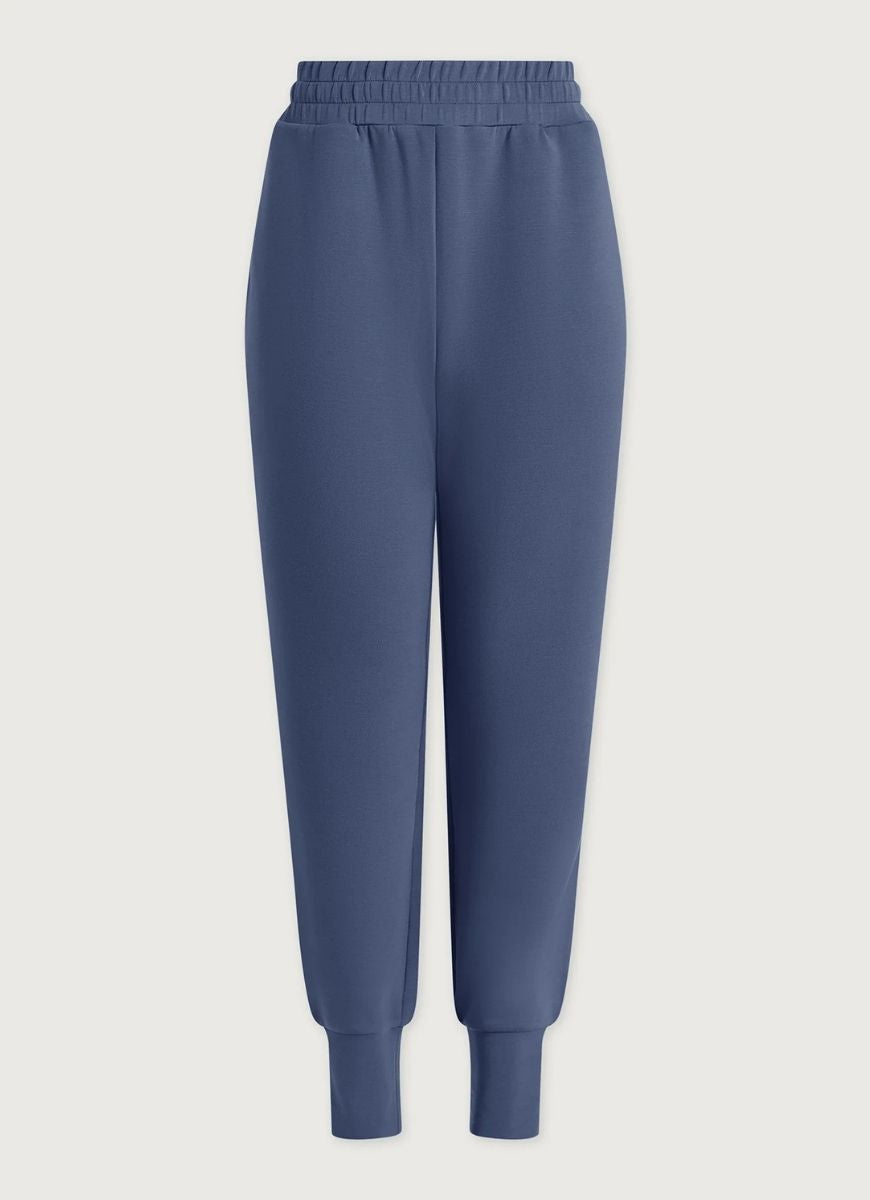 Varley The Slim Cuff Pant 27.5” in Bijou Blue Product Shot View