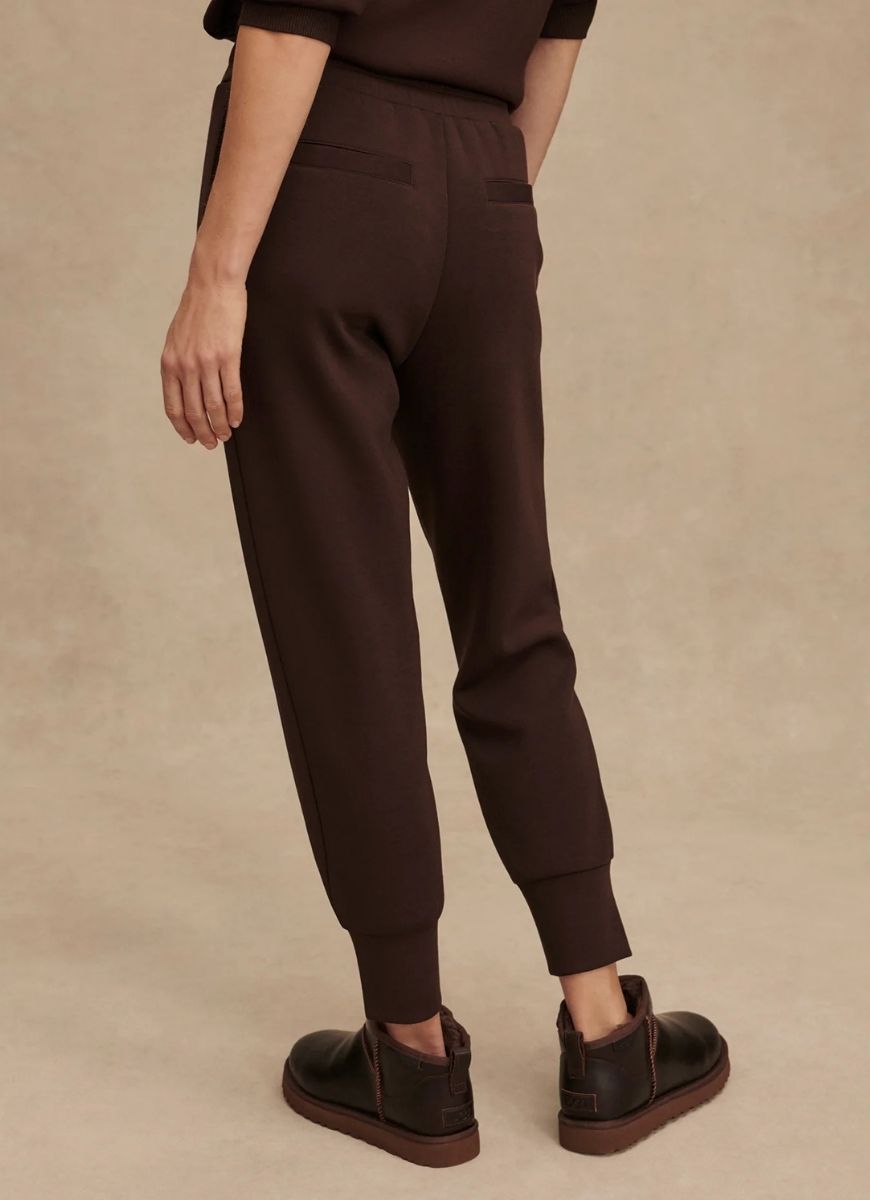 Varley The Slim Cuff Pant 27.5” in Coffee Bean Back View