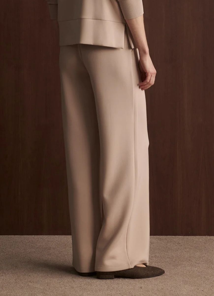 Varley The Wide Leg Pant 30” in Mushroom Back View