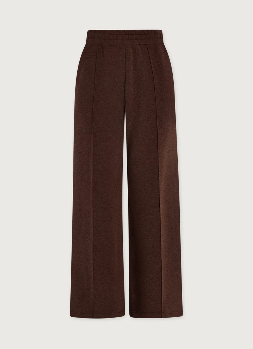 Varley The Wide Leg Pant 30” in Coffee Bean Marl Product Shot View