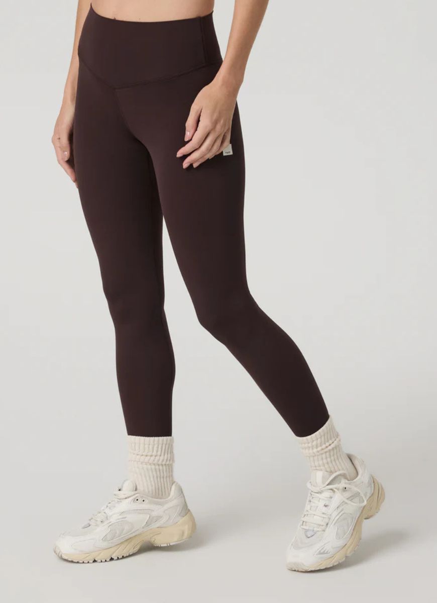 Vuori AllTheForm™ Legging in French Roast Angled Side View