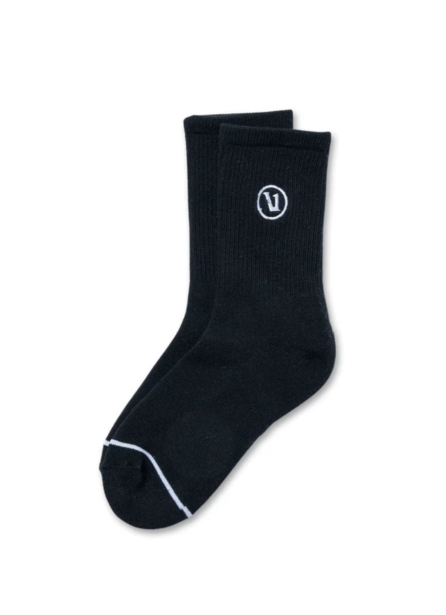 Vuori Half Crew Sock in Black