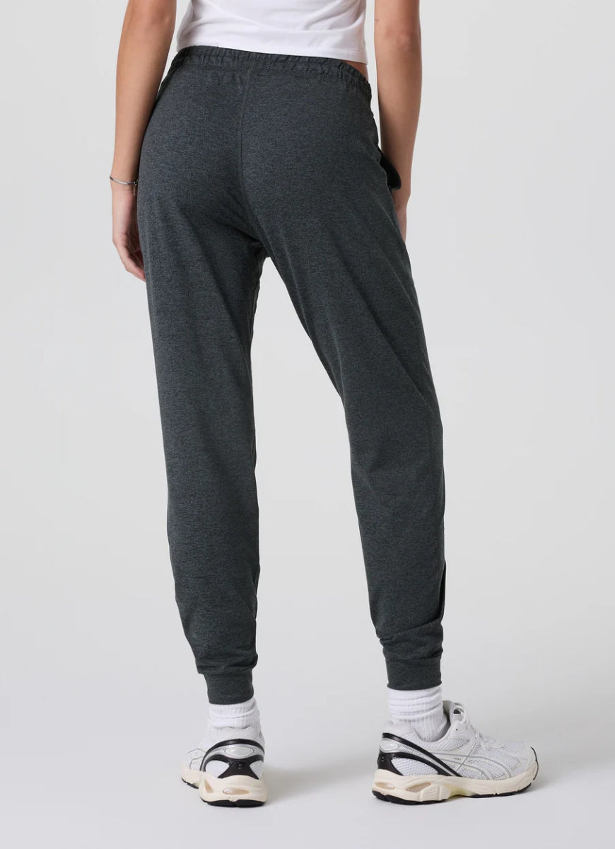 Vuori Performance Jogger in Charcoal Heather Back View