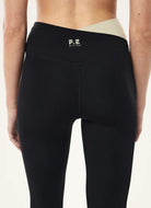 P.E Nation Wander Full Length Legging in Black/Biscuit Close Up Back View