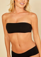 Cosabella Free Cut Micro Bandeau in Black Alternate View