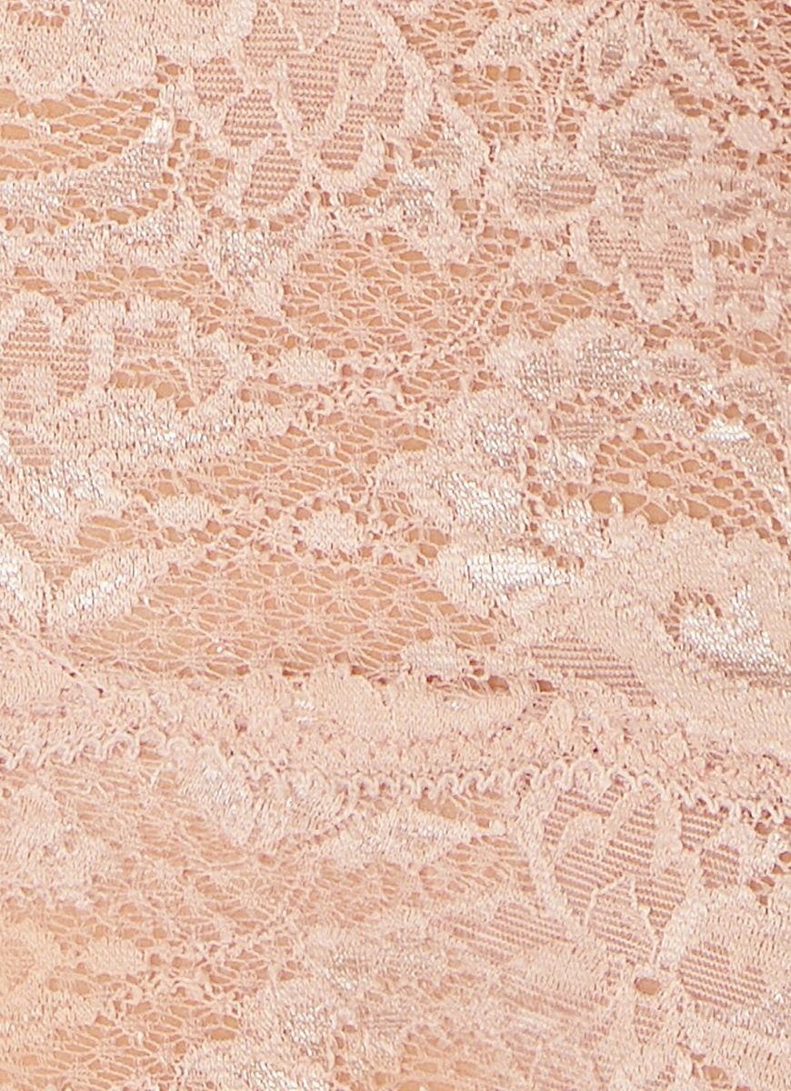 Cosabella Never Say Never Curvy Sweetie Bralette in Mandorla Close Up of Lace Material