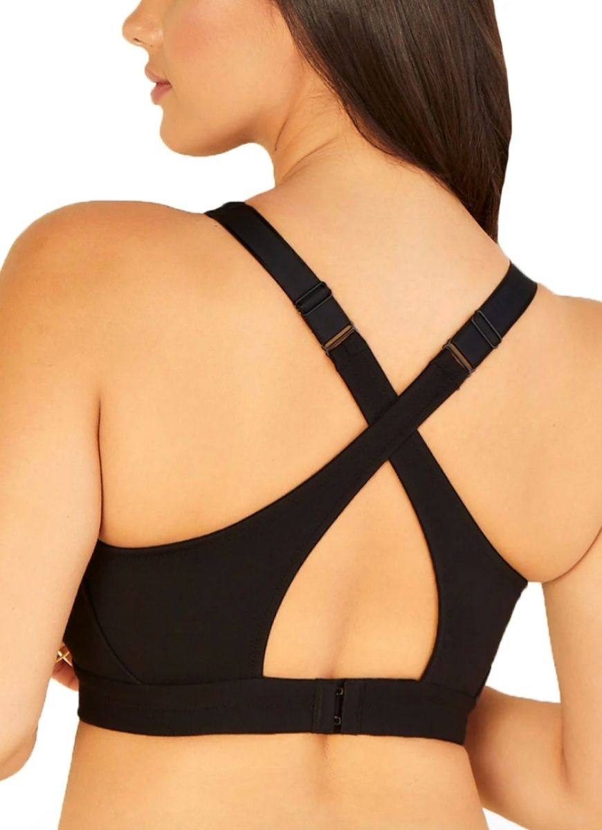 Cosabella Talco CURVY Halter Racer Bralette in Black Back View