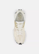 New Balance Women's 327 Sneaker in Linen/Sea Salt Top View