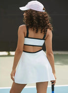 Beach Riot Sporty Sage Dress in White Back View