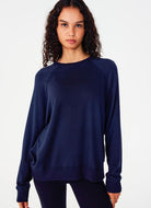 Splits59 Andie Fleece Women's Sweatshirt in Indigo