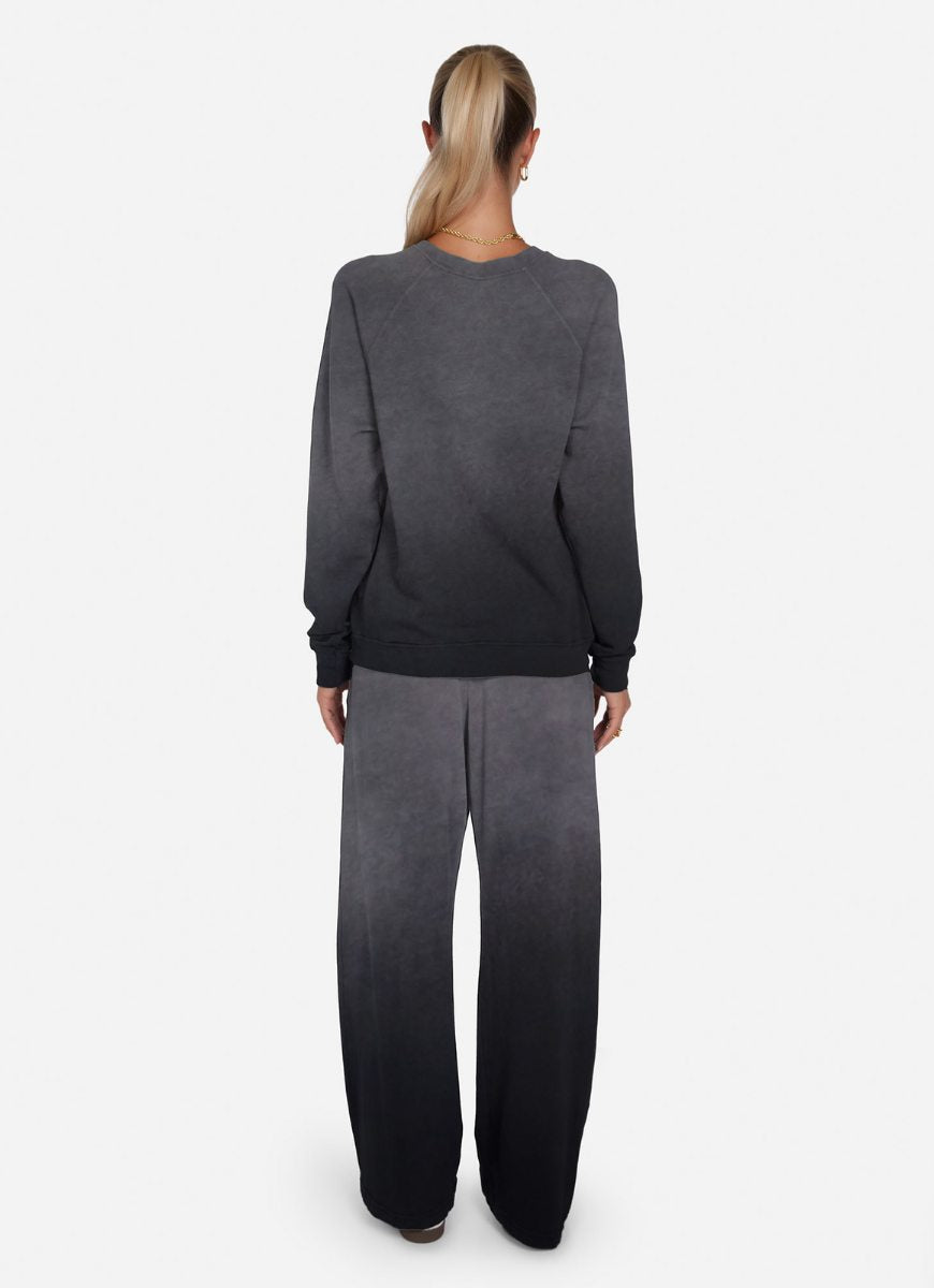 Lauren Moshi Anela Crew Sweatshirt in Ombre Star Back View