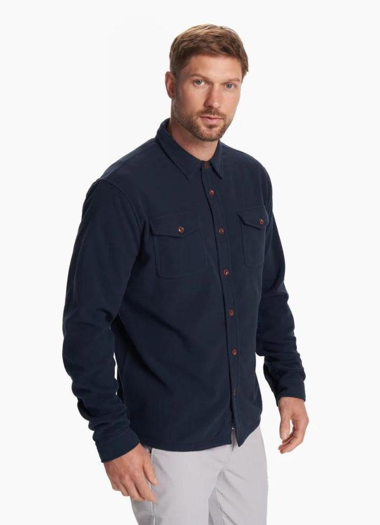 Vuori for Men Aspen Shirt Jacket in Ink