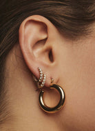 Luv AJ Baby Amalfi Tube Hoops Shown on Ear