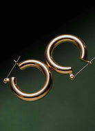 Luv AJ Baby Amalfi Tube Hoops Both Earrings Shown