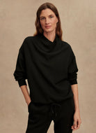 Varley Betsy Sweatshirt in Black Front View