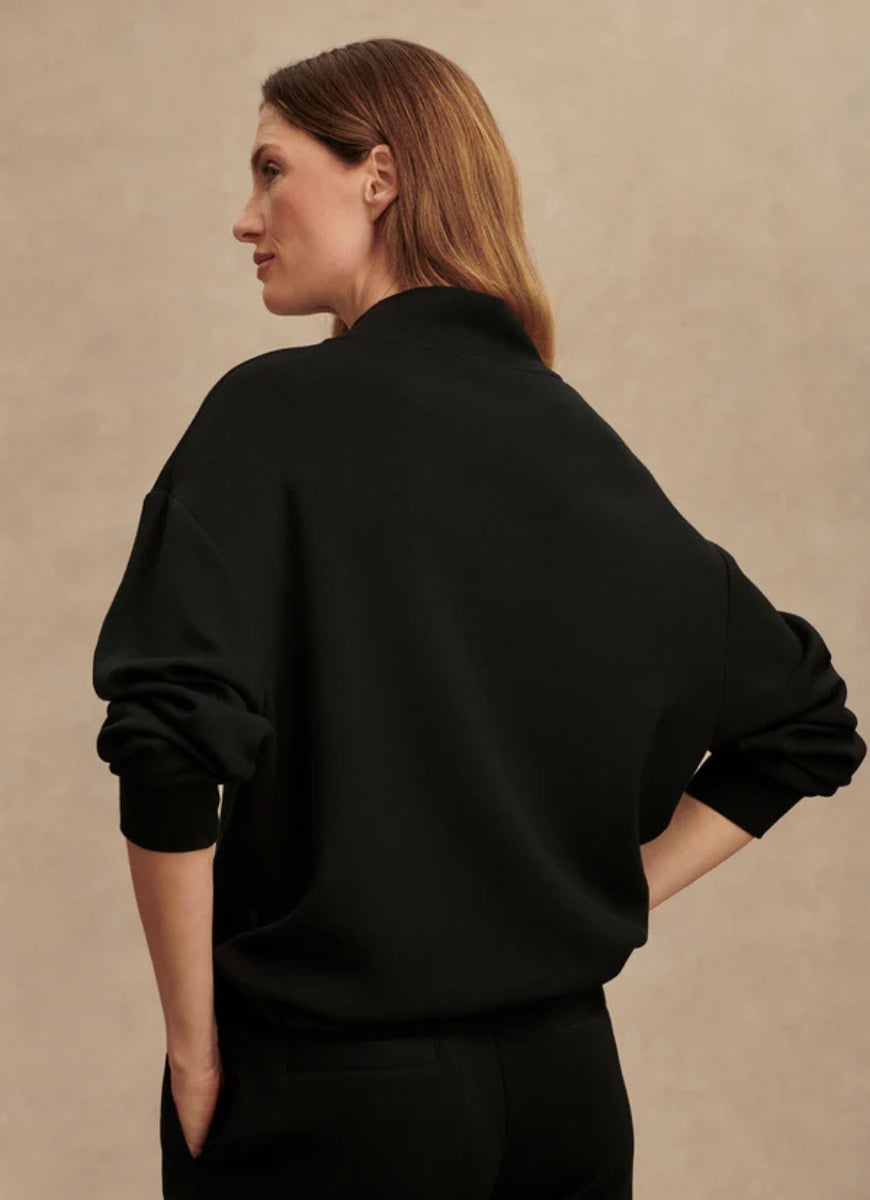 Varley Betsy Sweatshirt in Black Back View