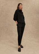 Varley Betsy Sweatshirt in Black Full Length Front View