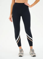 Splits59 Chevron Airweight High Waist Legging in Black/Latte