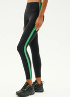 Splits59 Clare High Waist Rigor 7/8 Legging in Black/Grass