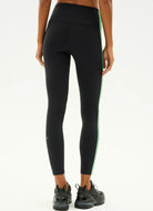 Splits59 Clare High Waist Rigor 7/8 Legging in Black/Grass Back View