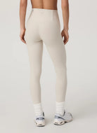 Vuori Clean Elevation Legging in Bone Heather Back View