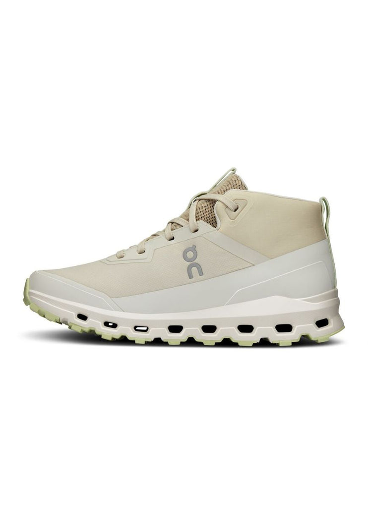ON Women's Cloudroam Waterproof Sneaker Boot in Ice Limelight Single Shoe Side View