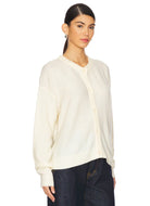 American Vintage Damsville Cardigan in Pannacotta Angled Side View