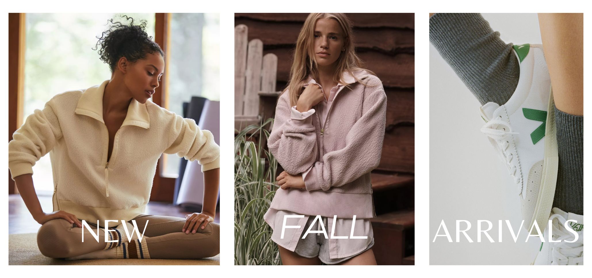 New Fall Arrivals Showing Three Images of New Fall Styles