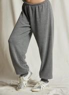 perfectwhitetee Women's Dre Fleece Jogger in Grey Heather