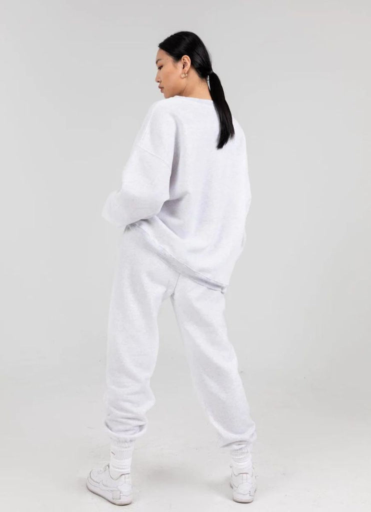 The Mayfair Group Empathy Always Sweatpants in Grey Full Model Back View