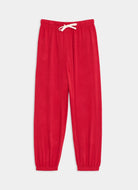 Splits59 Andie Oversized Fleece Sweatpant in Red Product Shot View