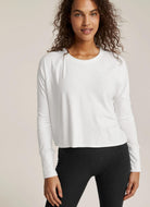 Beyond Yoga Featherweight Daydreamer Pullover in Cloud White
