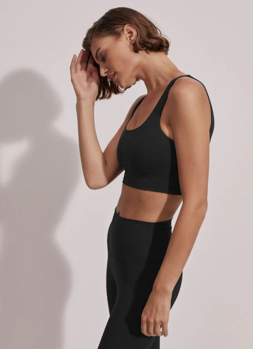 Varley FreeSoft Cori Sports Bra in Black Side View