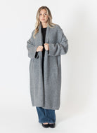 Lyla + Luxe Hugh Shawl Coat in Grey Marl