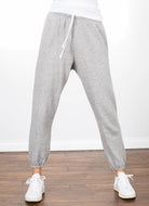 Perfect White Tee Johnny French Terry Women's Sweatpant in Heather Grey