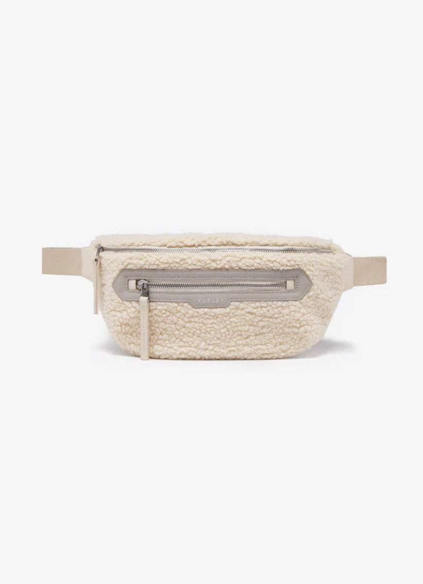 Varley Kansa Sherpa Belt Bag in Sandshell Front View