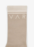 Varley Kendrick Grip Sock in Neutral Close Up View